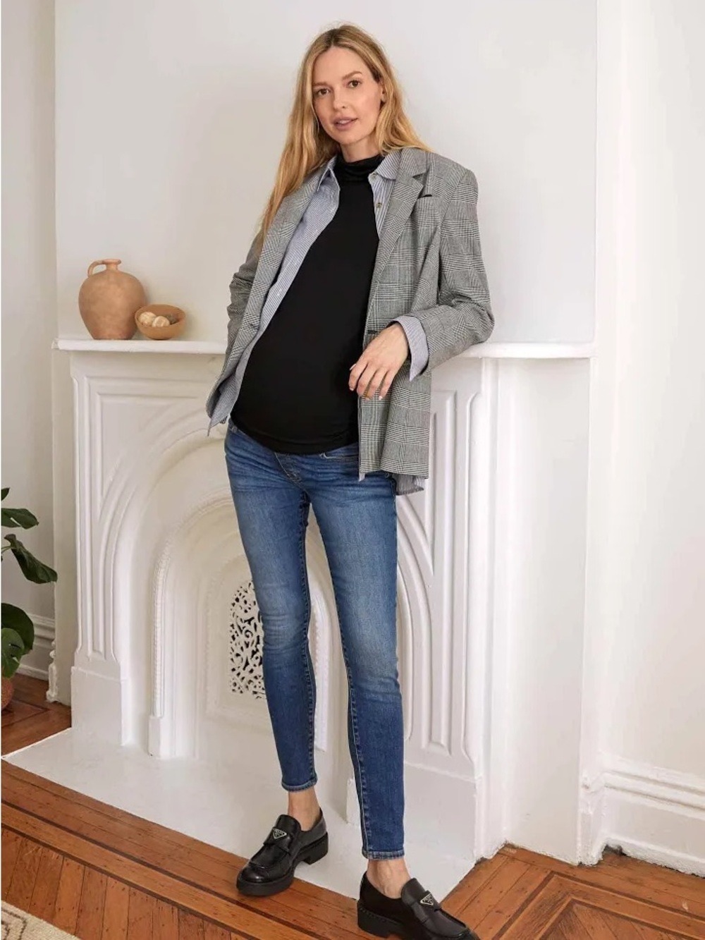 HATCH The Over the Bump Slim Maternity Jean Indigo Size 27